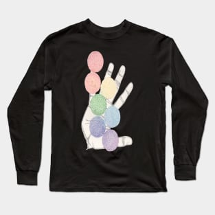 Rainbow and her shadow Long Sleeve T-Shirt